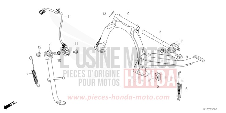 STAND for Forza 350 MAT CARNELIAN RED METALLIC (R384) from 2022
